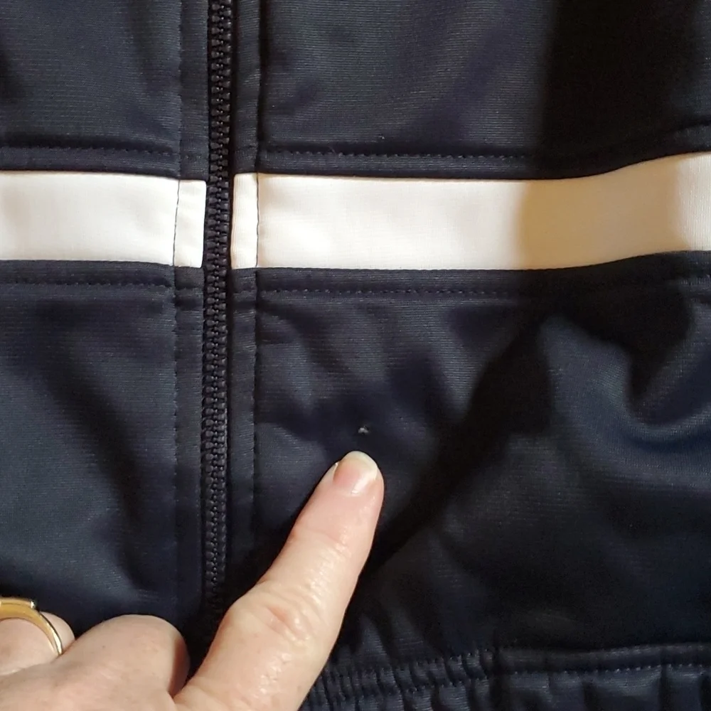 Fila Track Jacket Mens Size 45 Snap Sleeves Vintage Red White Blue Y2K